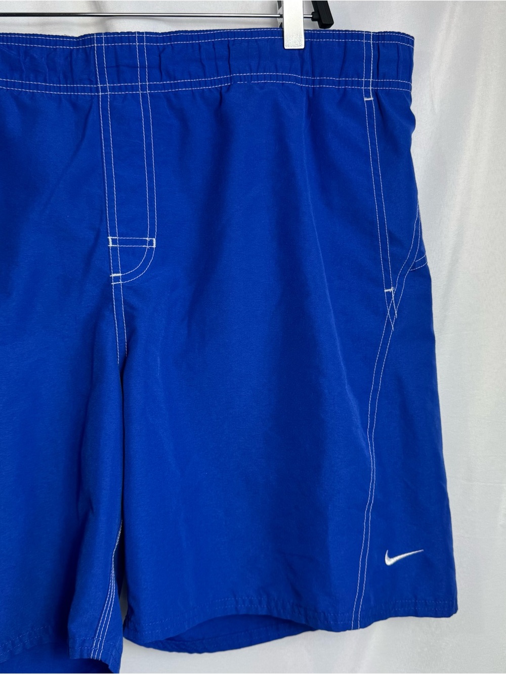 Nike Y2K Swim Trunks Blue Board Shorts Embroidered Logo On Rear Men’s 2XL